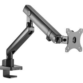 Siig Aluminum Mechanical Spring Single Monitor Arm Mount, 17" to 32", Supports Up to 17.6lbs, VESA 75x75 & 100x100