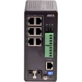 Axis Communications AXIS T8504-R Industrial PoE Switch - 2 x 10/100/1000Base-T, 2 x SFP Input Port(s) - 4 x 10/100/1000Base-T Output Port(s) - 240 W - Black