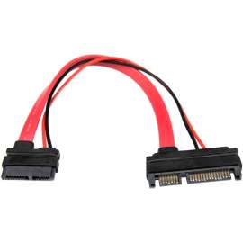 Rocstor Premium 6in Slimline SATA to SATA Adapter with Power, F/M, SATA for Optical Drive, Motherboard, 6", 1 Pack