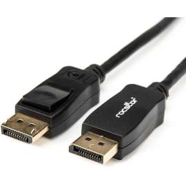Rocstor Premium 3ft / 1m DisplayPort 1.2 Cable M/M, DisplayPort 4k, DisplayPort Male Digital Audio/Video, 3ft, Black- DP TO DP Cable 4Kx2K