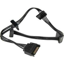 Rocstor Premium 15.7in 4 x SATA Power Splitter Adapter Cable, SATA for Hard Drive, 15.7in, 1 Pack, 1 x SATA Male