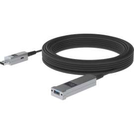 Huddly USB AOC Data Transfer Cable, 32.81 ft Fiber Optic Data Transfer Cable, First End: USB 3.0 Type A, Male, Second End: USB 3.0 Type A