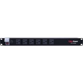 CyberPower CPS1220RM 120, 120 VAC 20A Basic PDU, 12 Outlets, 15 ft, NEMA 5-20P, Horizontal, 1U, 3YR Warranty