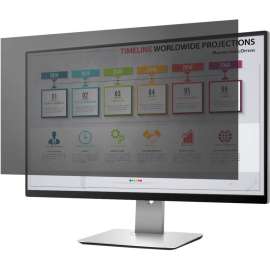 Rocstor PrivacyView Premium Privacy Filter for 24 Widescreen Monitor - For 24" Monitor / Display - 16:10 Aspect Ratio - Glossy / Matte - Unframed - Comparable to PF240W1B - TAA Compliant - Black - For 24" Widescreen LCD Monitor - 16:10 - Fingerprin