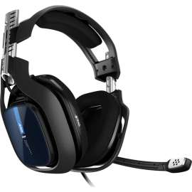 Logitech Astro A40 TR Headset - Stereo - Mini-phone (3.5mm) - Wired - 48 Ohm - 20 Hz - 20 MHz - Over-the-head - Binaural - Ear-cup - 6.56 ft Cable - Uni-directional Microphone - Black