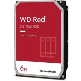Wd Western Digital Red WD60EFAX 6 TB Hard Drive, 3.5" Internal, SATA (SATA/600), Storage System Device Supported, 5400rpm