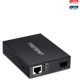 TRENDnet Gigabit Poe Pd SFP Fiber Media Converter; Poe Powered 100/1000Base-T to SFP Fiber Media Converter; Compact Design; TFC-PGSFP, Gigabit PoE PD SFP Fiber Media Converter