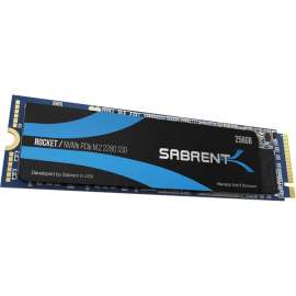 Sabrent Rocket SB-ROCKET-256 256 GB Solid State Drive, M.2 2280 Internal, PCI Express (PCI Express 3.0 x4), 3450 MB/s Maximum Read Transfer Rate