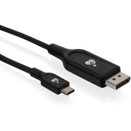 IOGEAR USB-C to DisplayPort 4K Cable, 6.6 Ft (2m) - 6.56 ft DisplayPort/USB A/V Cable for Tablet, Projector, MAC, PC, iPad Pro, Home Theater System, Monitor, Notebook - First End: 1 x DisplayPort 1.2 Digital Audio/Video - Male - Second End: 1 x USB