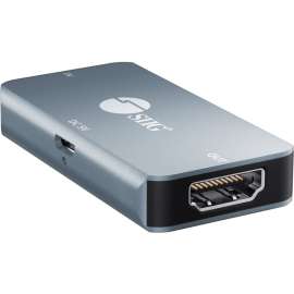 SIIG HDMI 2.0 4K HDR Repeater, 4096 x 2160, 98.43 ft Maximum Operating DistanceHDMI InHDMI Out, USB, Aluminum
