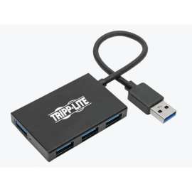 Tripp Lite USB 3.0 Hub SuperSpeed Slim 4 USB-A Ports 5Gbps Compact Aluminum, USB, External, 4 USB Port(s), 4 USB 3.0 Port(s)