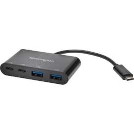 Kensington CH1000 USB-C 4-Port Hub, USB Type C, External, 4 USB Port(s), 4 USB 3.1 Port(s)