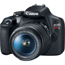 Canon EOS Rebel T7 24.1 Megapixel Digital SLR Camera with Lens, 0.71", 2.17" (Lens 1), 2.95", 11.81" (Lens 2), Autofocus
