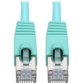 Tripp Lite Cat6a Snagless Shielded STP Patch Cable 10G, PoE, Aqua M/M 7ft, 7 ft Category 6a Network Cable for Network Device, Workstation, Switch, Hub, Patch Panel, Router, Modem, VoIP Device, Surveillance Camera, Server, POS Device, First End: 1 x RJ-45 