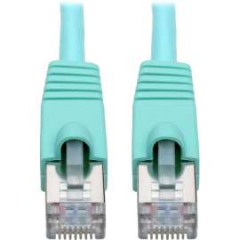 Tripp Lite Cat6a Snagless Shielded STP Patch Cable 10G, PoE, Aqua M/M 10ft, 7 ft Category 6a Network Cable for Network Device, Workstation, Switch, Hub, Patch Panel, Router, Modem, VoIP Device, Surveillance Camera, Server, POS Device, First End: 1 x RJ-45