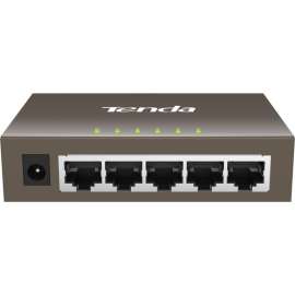 Tenda 5-Port Gigabit Desktop Switch, 5 Ports, Gigabit Ethernet, 10/100/1000Base-T, 2 Layer Supported