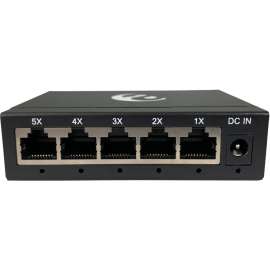 Amer 5 Port 10/100/1000 Mbps Gigabit Ethernet Desktop Metal Switch, 5 Ports, 2 Layer Supported, Twisted Pair, Desktop