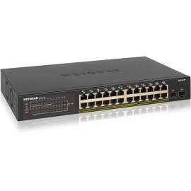 Netgear S350 GS324TP Ethernet Switch, 24 Ports, Manageable, Gigabit Ethernet, 10/100/1000Base-T