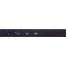 Aten Technologies ATEN 4 x 4 USB 3.1 Gen 1 Industrial Hub Switch, USB 3.2 Gen 1, 4 USB Port(s), 4 Thunderbolt Port(s), 4 USB 3.1 Port(s)