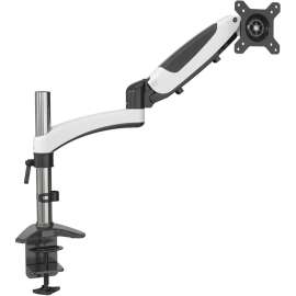 Amer Hydra Mounting Arm for Curved Screen Display, Flat Panel Display, White, Black, Chrome, 1 Display(s) Supported, 65" Screen Support, 33.07 lb Load Capacity