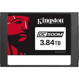 Kingston DC500 DC500M 3.84 TB Solid State Drive, 2.5" Internal, SATA (SATA/600), Mixed Use, 1.3 DWPD