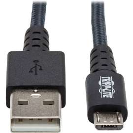 Tripp Lite Heavy Duty USB-A to USB Micro-B Charging Sync Cable Android 10ft, 10 ft Micro-USB/USB Data Transfer Cable for Computer, Smartphone, Notebook, Wall Charger, Hard Drive, Flash Drive, Car Charger, Digital Camera, First End: 1 x Type A Male USB, Se