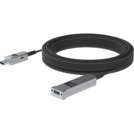Huddly USB 3.0 Extension Cable, 49.21 ft Fiber Optic Data Transfer Cable for Camera, First End: USB 3.0 Type A, Male, Second End: USB 3.0 Type A
