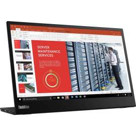 Lenovo ThinkVision M14 14" Full HD WLED LCD Monitor, 16:9, Raven Black, 14" Class, In-plane Switching (IPS) Technology