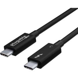 Plugable Thunderbolt 3 Cable 40Gbps Supports 100W (20V, 5A) Charging, 2.6ft / 0.8m, USB C Compatible [Thunderbolt 3 Certified]