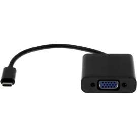4XEM USB-C to VGA Adapter, 1 Pack, 1 x 24-pin Type C USB 3.1 USB Male, 1 x 15-pin HD-15 VGA Female, 1920 x 1200 Supported