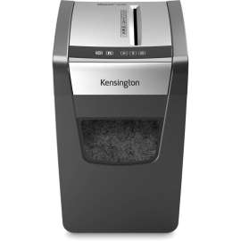 Kensington OfficeAssist Shredder M100S Anti-Jam Cross Cut - Non-continuous Shredder - Cross Cut - 10 Per Pass - for shredding Paper, Paper Clip, Staples - 0.156" x 1.578" Shred Size - P-4 - 6 Minute Run Time - 6 gal Wastebin Capacity