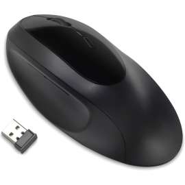 Kensington Pro Fit Ergo Wireless Mouse-Black, Wireless, Bluetooth/Radio Frequency, 2.40 GHz, Black