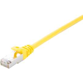 V7 Yellow Cat6 Shielded (STP) Cable RJ45 Male to RJ45 Male 1m 3.3ft, 3.28 ft Category 6 Network Cable for Modem, Router, Hub, Patch Panel, Wallplate, PC, Network Card, Network Device, First End: 1 x RJ-45 Network, Male, Second End: 1 x RJ-45 Network