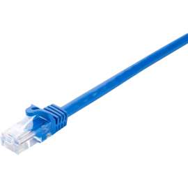 V7 Blue Cat6 Unshielded (UTP) Cable RJ45 Male to RJ45 Male 1m 3.3ft, 3.28 ft Category 6 Network Cable for Modem, Router, Hub, Patch Panel, Wallplate, PC, Network Card, Network Device, First End: 1 x RJ-45 Network, Male, Second End: 1 x RJ-45 Network