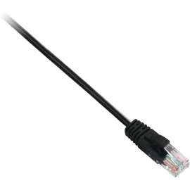 V7 Black Cat6 Unshielded (UTP) Cable RJ45 Male to RJ45 Male 3m 10ft, 9.84 ft Category 6 Network Cable for Modem, Router, Hub, Patch Panel, Wallplate, PC, Network Card, Network Device, First End: 1 x RJ-45 Network, Male, Second End: 1 x RJ-45 Network