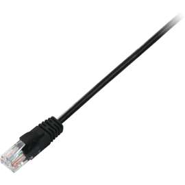V7 Black Cat6 Unshielded (UTP) Cable RJ45 Male to RJ45 Male 0.5m 1.6ft, 1.64 ft Category 6 Network Cable for Modem, Router, Hub, Patch Panel, Wallplate, PC, Network Card, Network Device, First End: 1 x RJ-45 Network, Male, Second End: 1 x RJ-45 Network