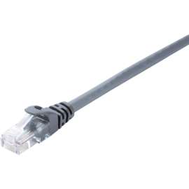 V7 Grey Cat6 Unshielded (UTP) Cable RJ45 Male to RJ45 Male 0.5m 1.6ft, 1.64 ft Category 6 Network Cable for Modem, Router, Hub, Patch Panel, Wallplate, PC, Network Card, Network Device, First End: 1 x RJ-45 Network, Male, Second End: 1 x RJ-45 Network