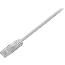 V7 White Cat6 Unshielded (UTP) Cable RJ45 Male to RJ45 Male 0.5m 1.6ft, 1.64 ft Category 6 Network Cable for Modem, Router, Hub, Patch Panel, Wallplate, PC, Network Card, Network Device, First End: 1 x RJ-45 Network, Male, Second End: 1 x RJ-45 Network