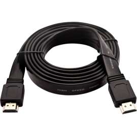 V7 Black Video Cable HDMI Male to HDMI Male 2m 6.6ft, 6.56 ft HDMI A/V Cable for Monitor, PC, HDTV, Projector, Audio/Video Device, First End: 1 x HDMI Type A Digital Audio/Video, Male, Second End: 1 x HDMI Type A Digital Audio/Video
