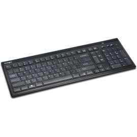 Kensington SlimType Wireless Keyboard, Wireless Connectivity, RF, 33 ft, 2.40 GHz