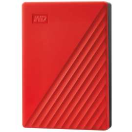 WD My Passport WDBPKJ0040BRD-WESN 4 TB Portable Hard Drive, External, Red, USB 3.0, 256-bit Encryption Standard