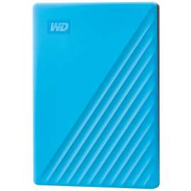 WD My Passport WDBYVG0020BBL 2 TB Portable Hard Drive, External, Blue, USB 3.0, 256-bit Encryption Standard
