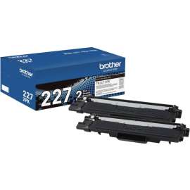 Brother TN227 Original High Yield Laser Toner Cartridge, Twin-pack, Black, 2 / Box, 3000 Pages Black (Per Cartridge)