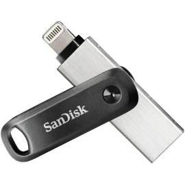 SanDisk iXpand Flash Drive Go 128GB, 128 GB, USB 3.0 Type A, Lightning, 1 Year Warranty