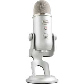 Blue Microphone Blue Yeti Wired Condenser Microphone, Stereo, 20 Hz to 20 kHz, Cardioid, Bi-directional, Omni-directional, Desktop, Stand Mountable, Side-address