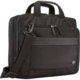 Case Logic NOTIBT-114 Carrying Case (Briefcase) for 14" Notebook - Black - Impact Resistant - Nylon Body - Checkpoint Friendly - Shoulder Strap, Handle - 11.4" Height x 3.1" Width x 14.6" Depth