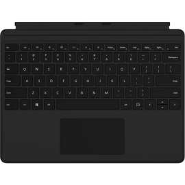 Microsoft Type Cover Keyboard/Cover Case Microsoft Surface Pro X Tablet - Black - Strain Resistant