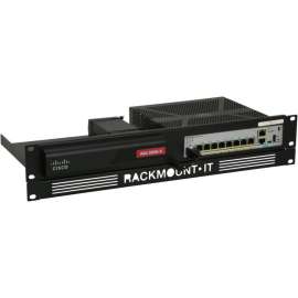 RACKMOUNT.IT Cisrack Rack Mount for Network Security & Firewall Device, Jet Black, TAA Compliant