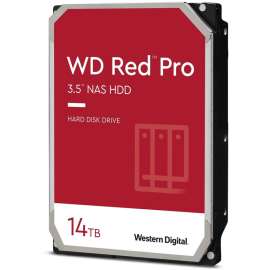 Wd Western Digital Red Pro WD141KFGX 14 TB Hard Drive, 3.5" Internal, SATA (SATA/600), Conventional Magnetic Recording (CMR) Method, Desktop PC, Storage System Device Supported