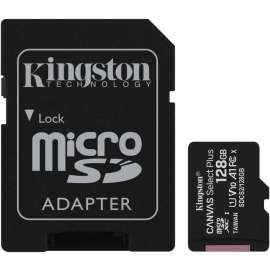 Kingston Mobile Kingston Canvas Select Plus 128 GB Class 10/UHS-I (U1) microSDXC, 1 Pack, 100 MB/s Read